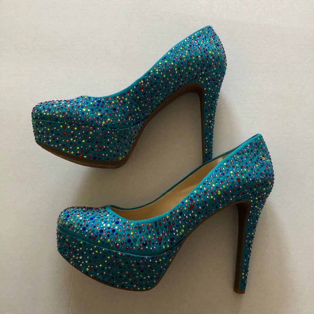 gianni bini blue heels